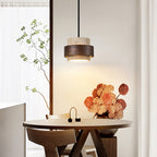 Cumirora Suspension Cylindre Superposé en Travertin - Neutralighting