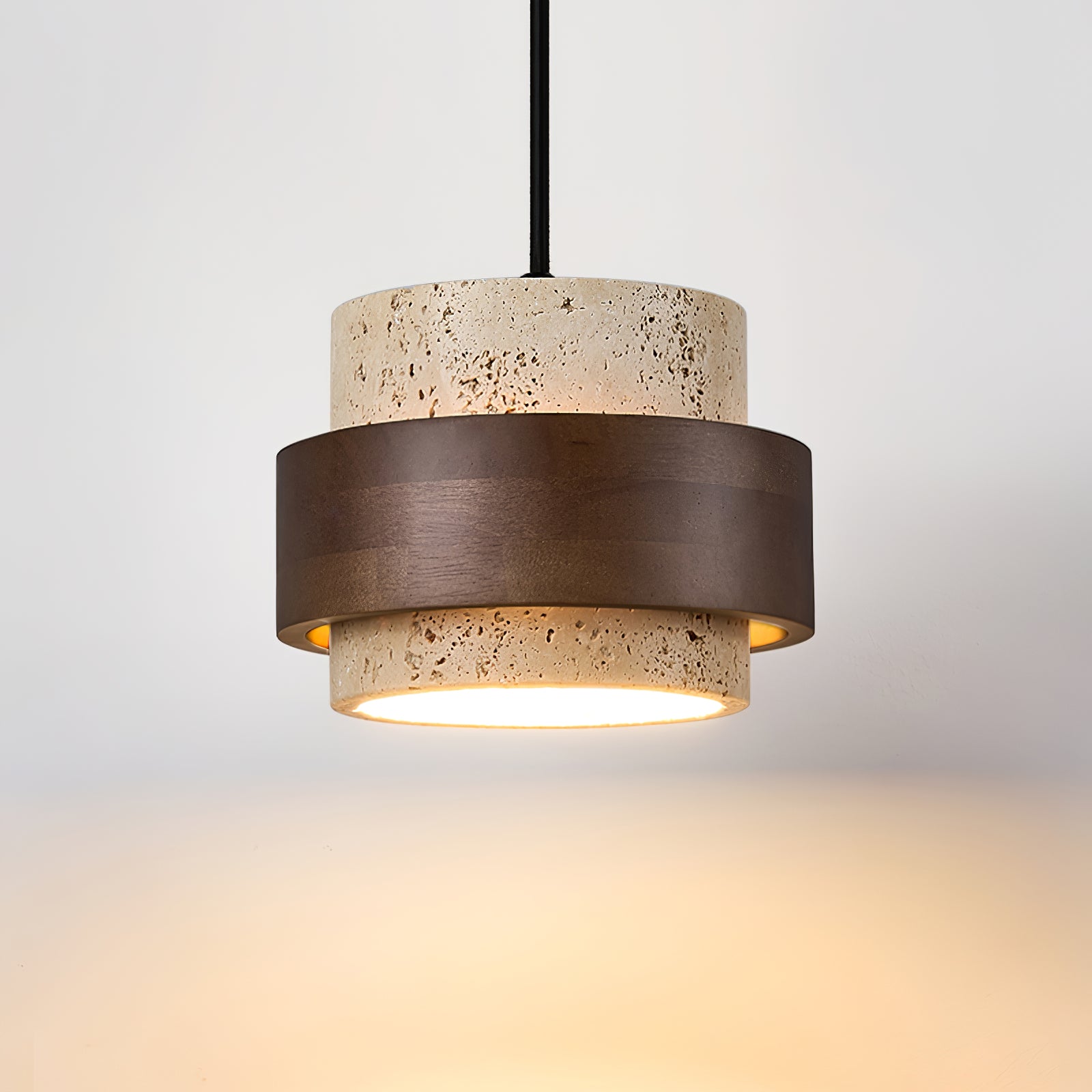 Cumirora Suspension Cylindre Superposé en Travertin - Neutralighting