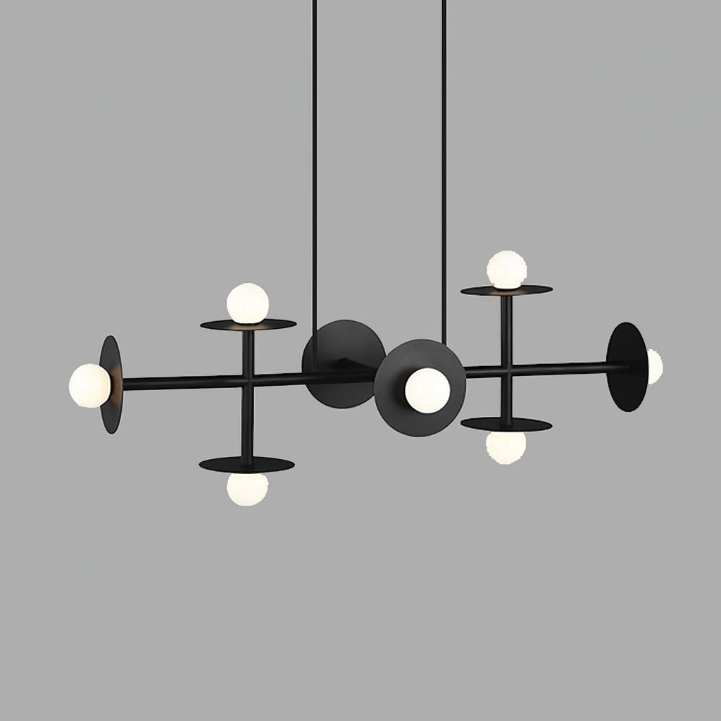 Lustra Chandelier Strada en laiton et verre géométrique - Neutralighting