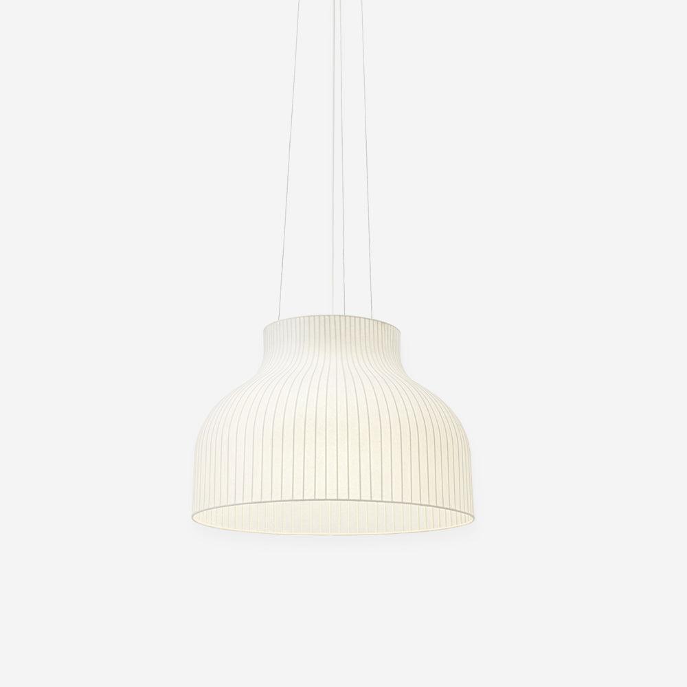 Lampe Pendante Abat-jour en Soie Pliée Courbée Moderne Minimaliste - Neutralighting