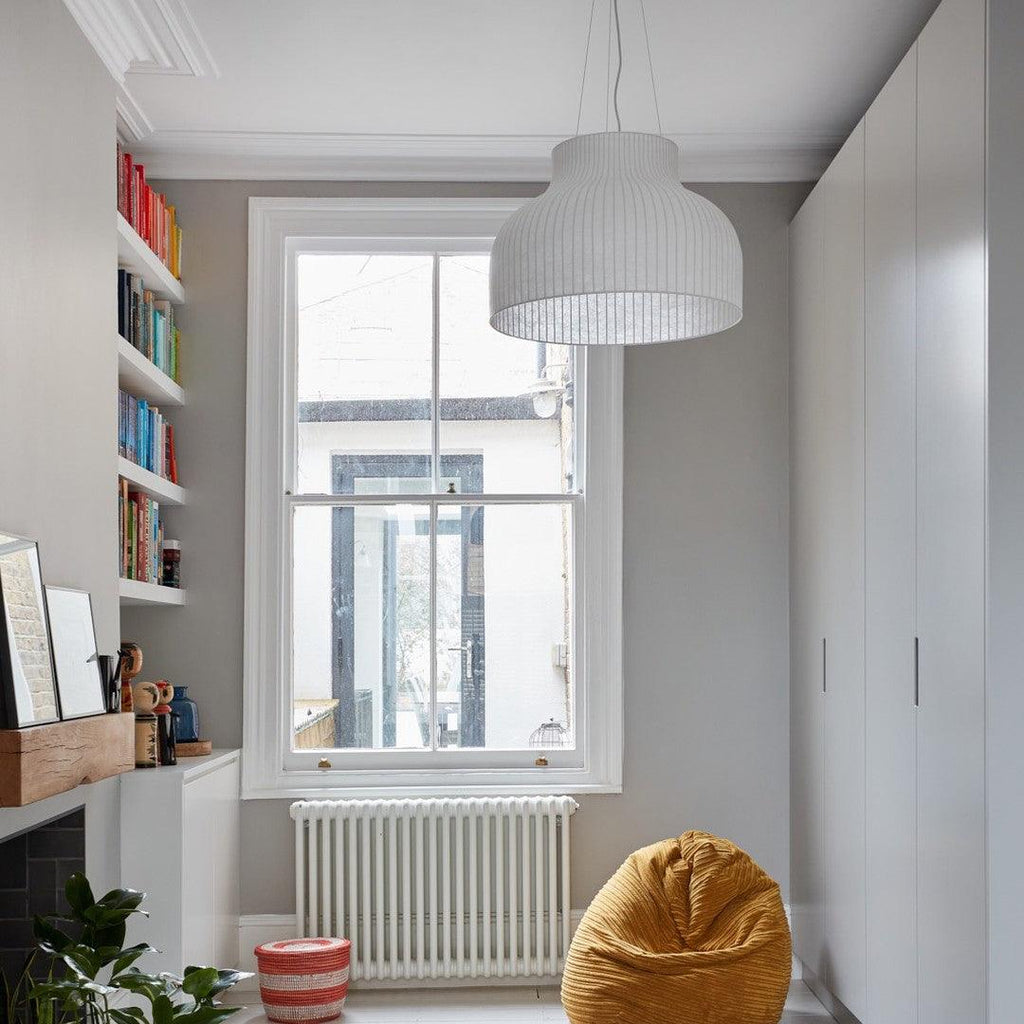 Lampe Pendante Abat-jour en Soie Pliée Courbée Moderne Minimaliste - Neutralighting
