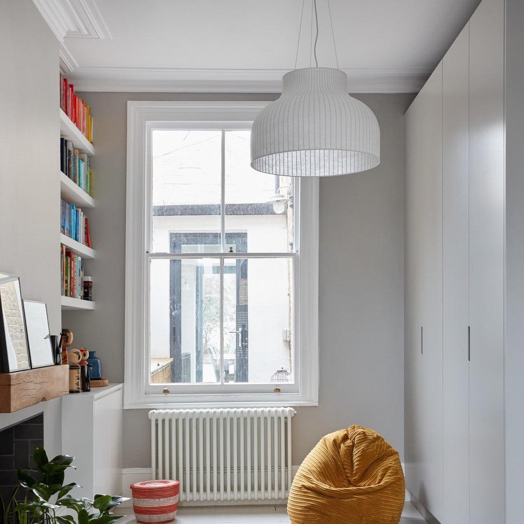 Lampe Pendante Abat-jour en Soie Pliée Courbée Moderne Minimaliste - Neutralighting