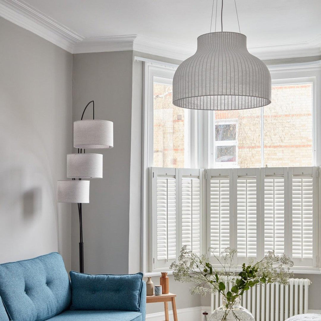 Lampe Pendante Abat-jour en Soie Pliée Courbée Moderne Minimaliste - Neutralighting