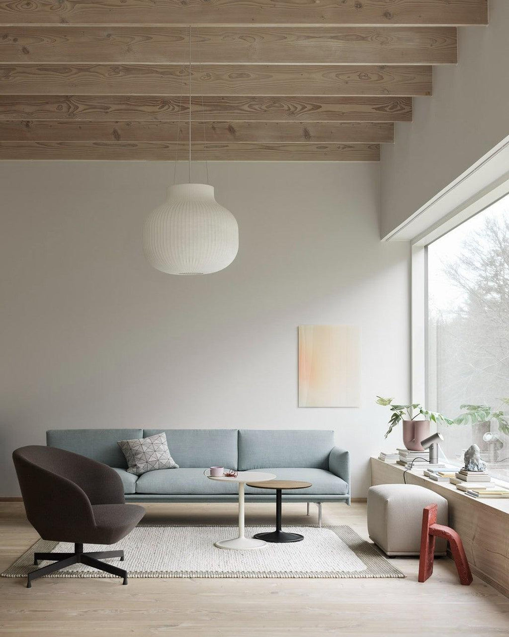 Lampe Pendante Abat-jour en Soie Pliée Courbée Moderne Minimaliste - Neutralighting