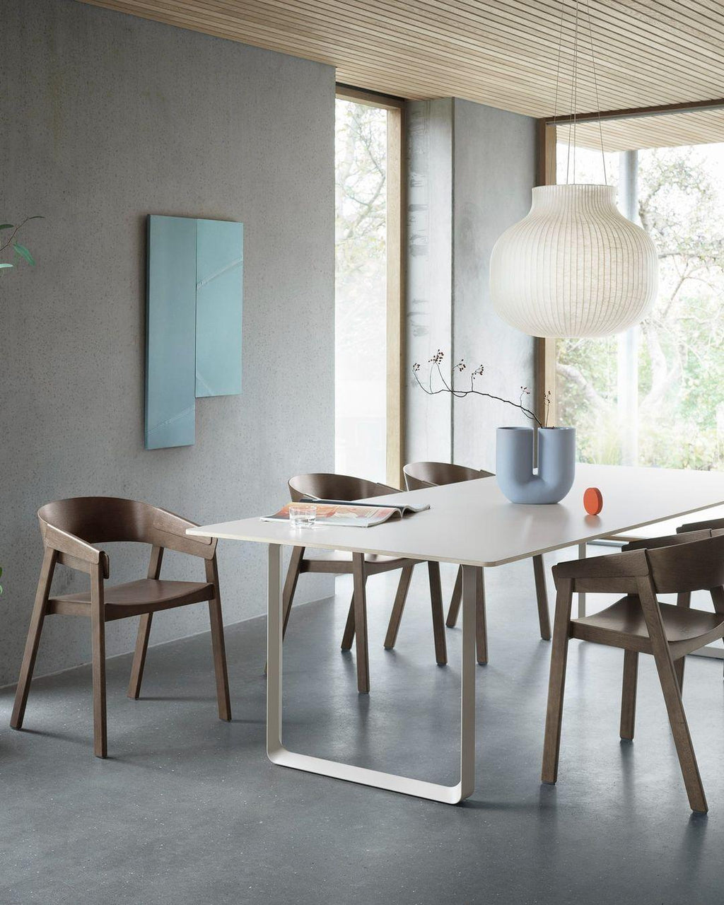 Lampe Pendante Abat-jour en Soie Pliée Courbée Moderne Minimaliste - Neutralighting