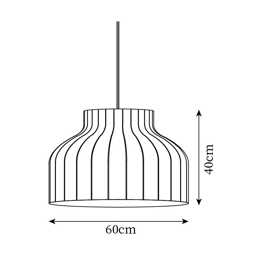 Lampe Pendante Abat-jour en Soie Pliée Courbée Moderne Minimaliste - Neutralighting