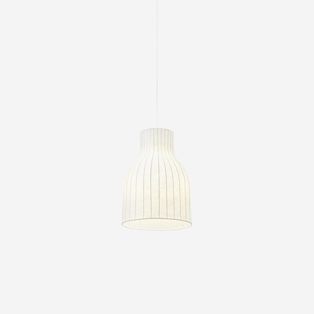 Lampe Pendante Abat-jour en Soie Pliée Courbée Moderne Minimaliste - Neutralighting