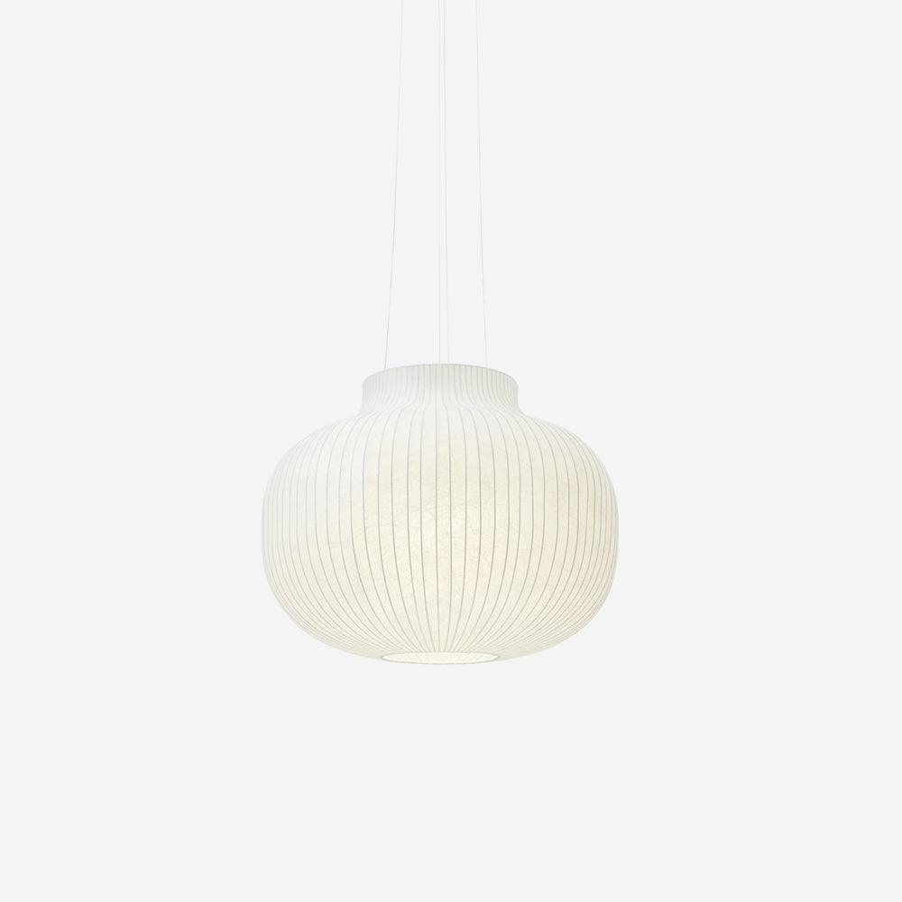 Lampe Pendante Abat-jour en Soie Pliée Courbée Moderne Minimaliste - Neutralighting