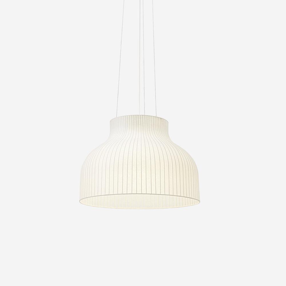 Lampe Pendante Abat-jour en Soie Pliée Courbée Moderne Minimaliste - Neutralighting