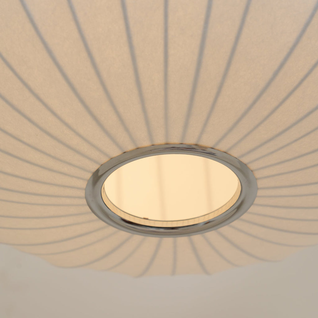 Lampe Pendante Abat-jour en Soie Pliée Courbée Moderne Minimaliste - Neutralighting