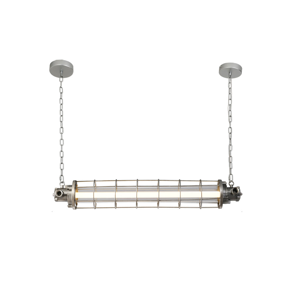 Ephael Moderne Ancien Minimaliste Tube Métal Suspension - Neutralighting