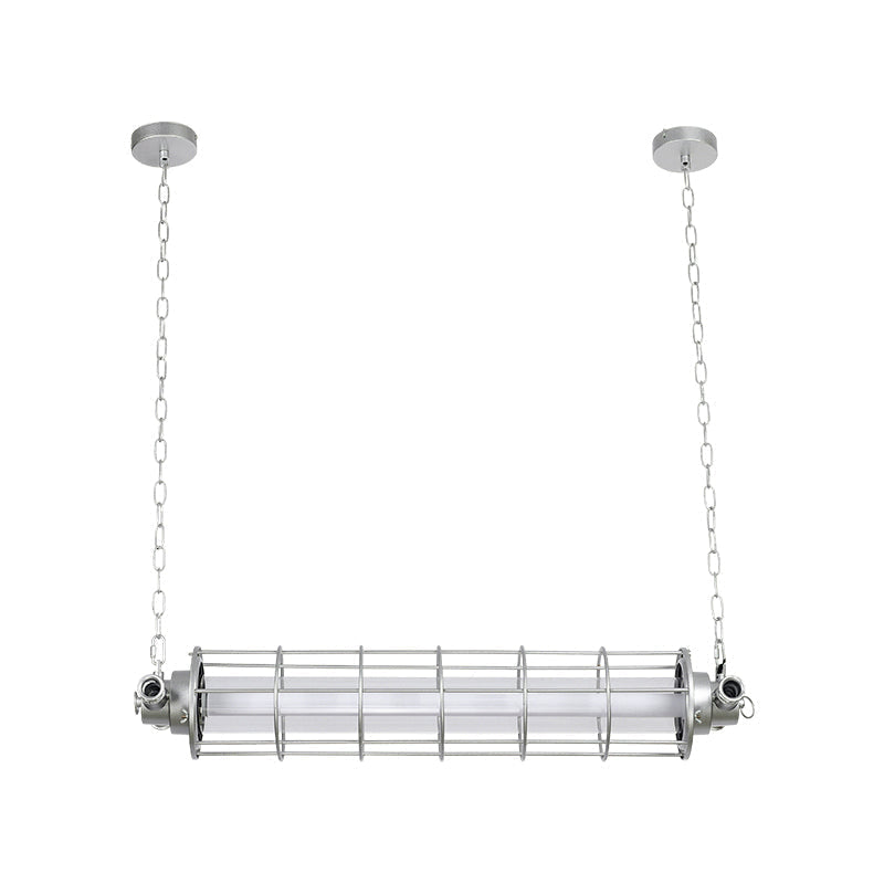 Ephael Moderne Ancien Minimaliste Tube Métal Suspension - Neutralighting