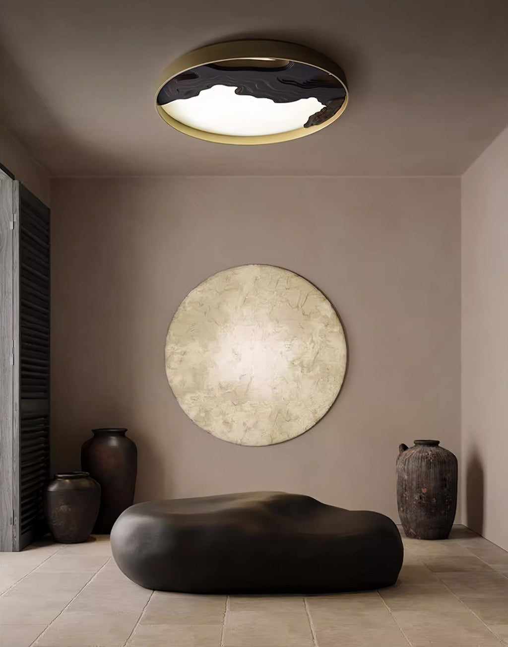 Lustra Plafonnier Bois Oriental Naturel - Neutralighting