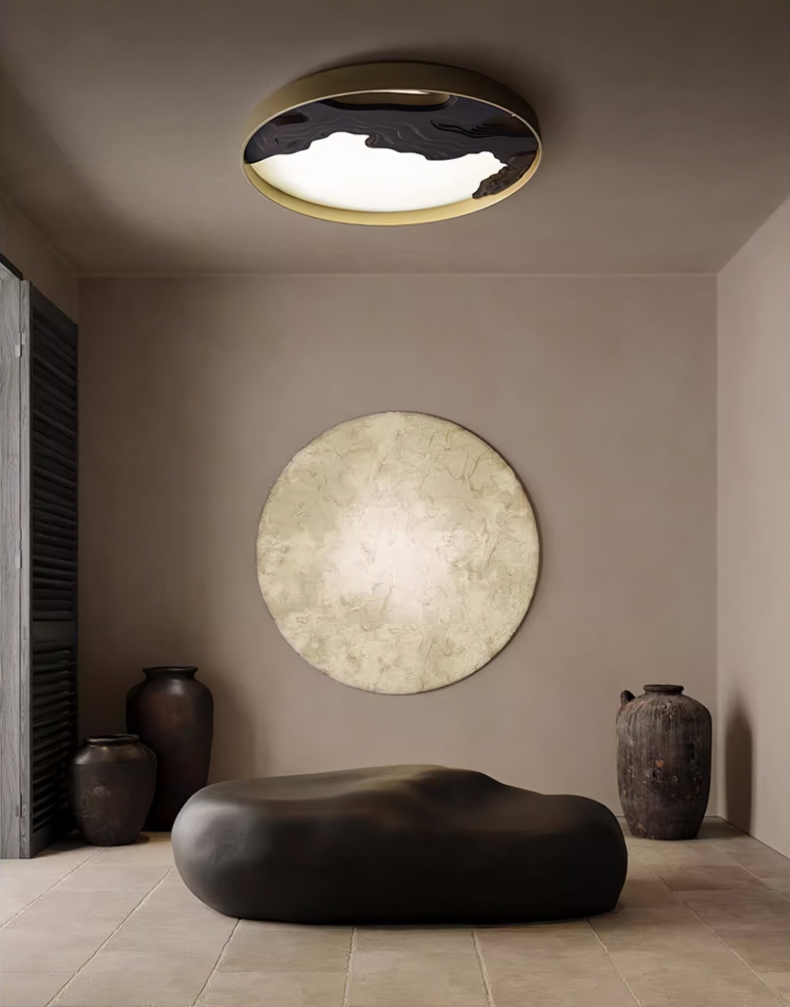 Lustra Plafonnier Bois Oriental Naturel - Neutralighting