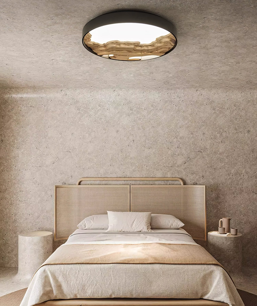 Lustra Plafonnier Bois Oriental Naturel - Neutralighting