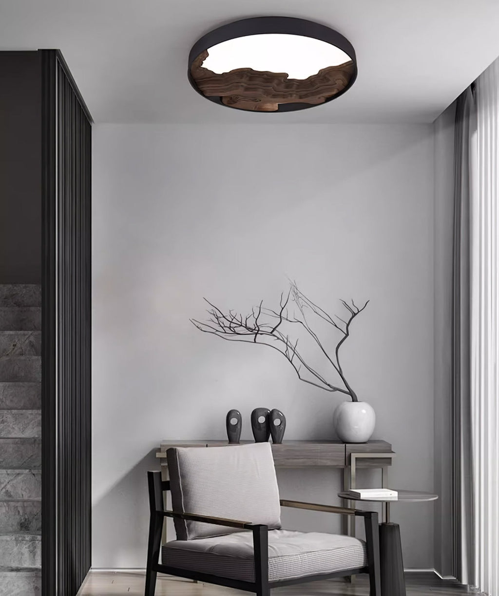 Lustra Plafonnier Bois Oriental Naturel - Neutralighting