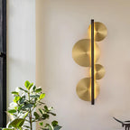 Lustra Applique Murale Dorée Circulaire Sculpturale - Neutralighting