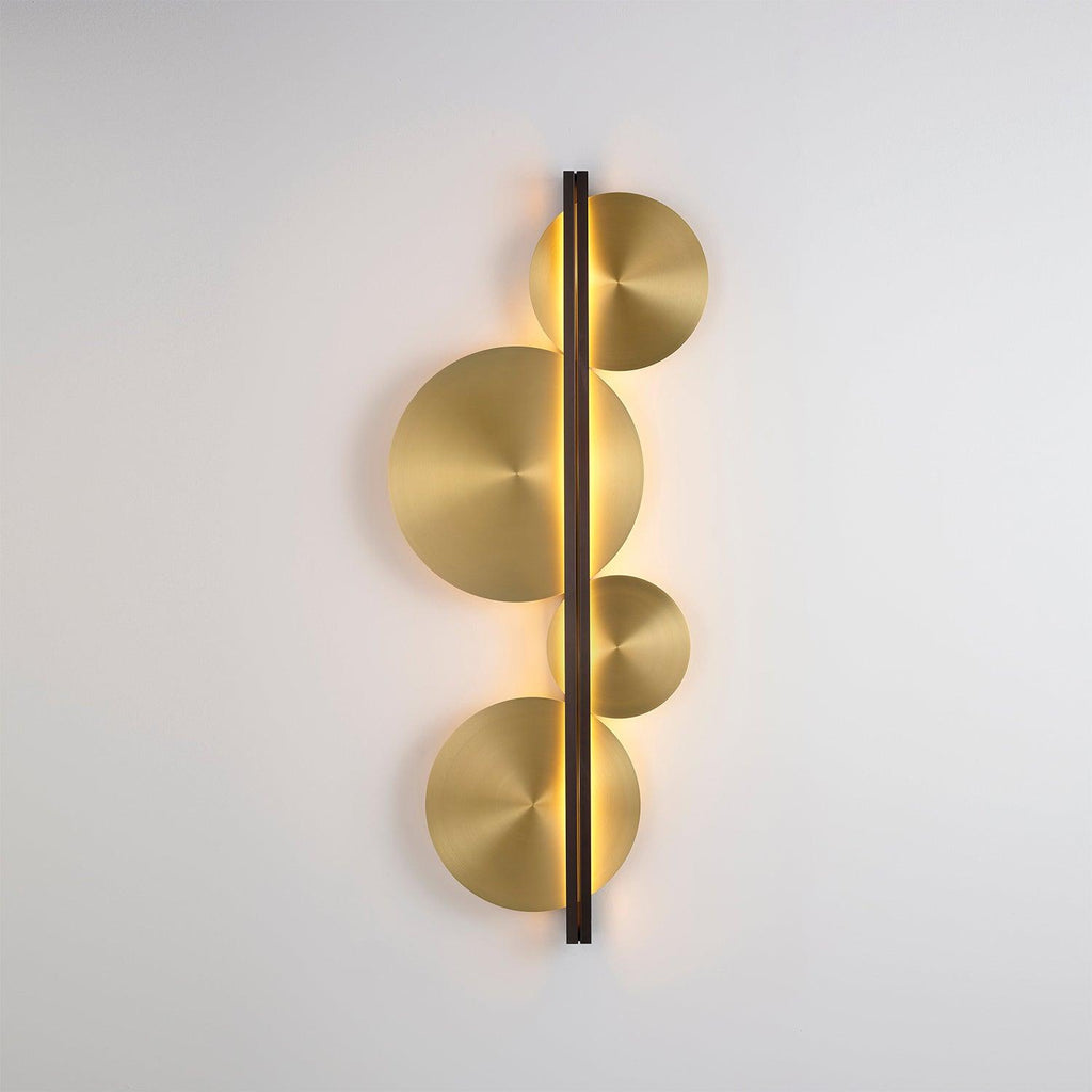 Lustra Applique Murale Dorée Circulaire Sculpturale - Neutralighting