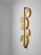 Lustra Applique Murale Dorée Circulaire Sculpturale - Neutralighting