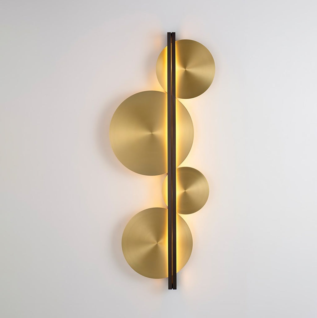 Lustra Applique Murale Dorée Circulaire Sculpturale - Neutralighting