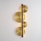 Lustra Applique Murale Dorée Circulaire Sculpturale - Neutralighting
