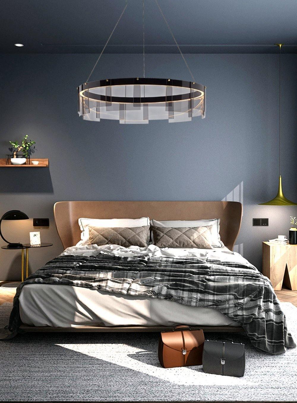 LustraChandelier LED Anneau en Noir Moderne - Neutralighting