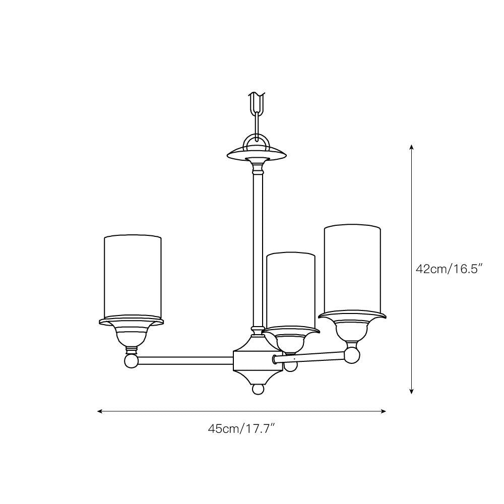 Idorara Postmodern Luxe Laiton Verre Lustre - Neutralighting