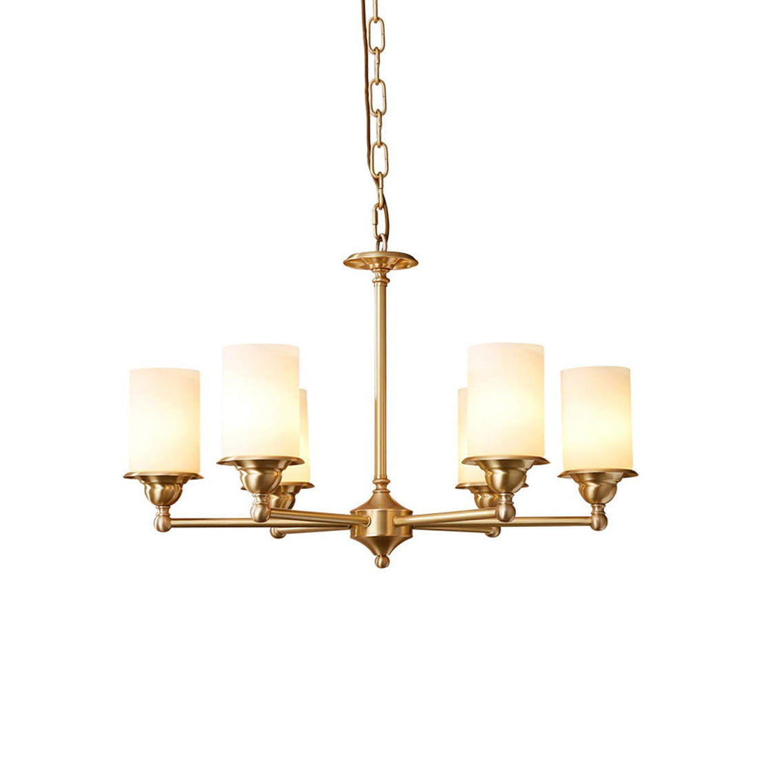 Idorara Postmodern Luxe Laiton Verre Lustre - Neutralighting