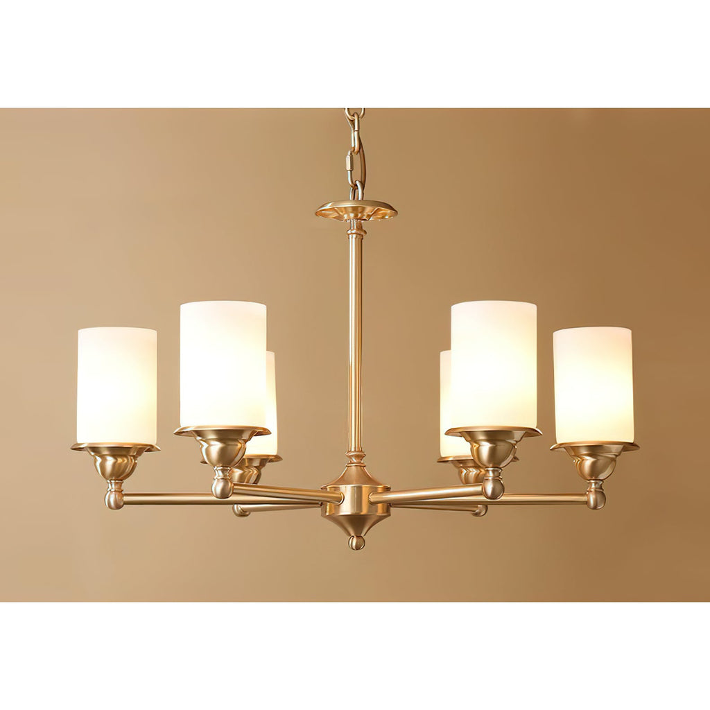 Idorara Postmodern Luxe Laiton Verre Lustre - Neutralighting