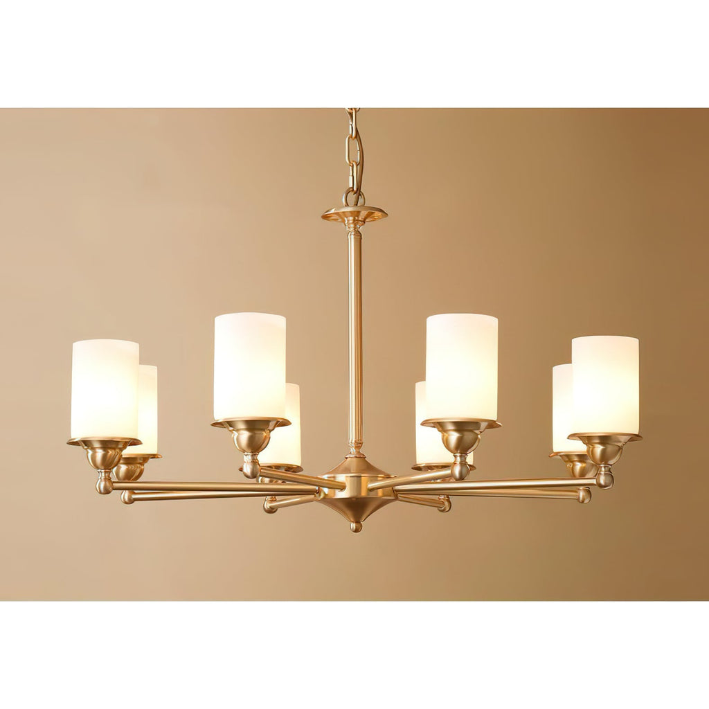 Idorara Postmodern Luxe Laiton Verre Lustre - Neutralighting
