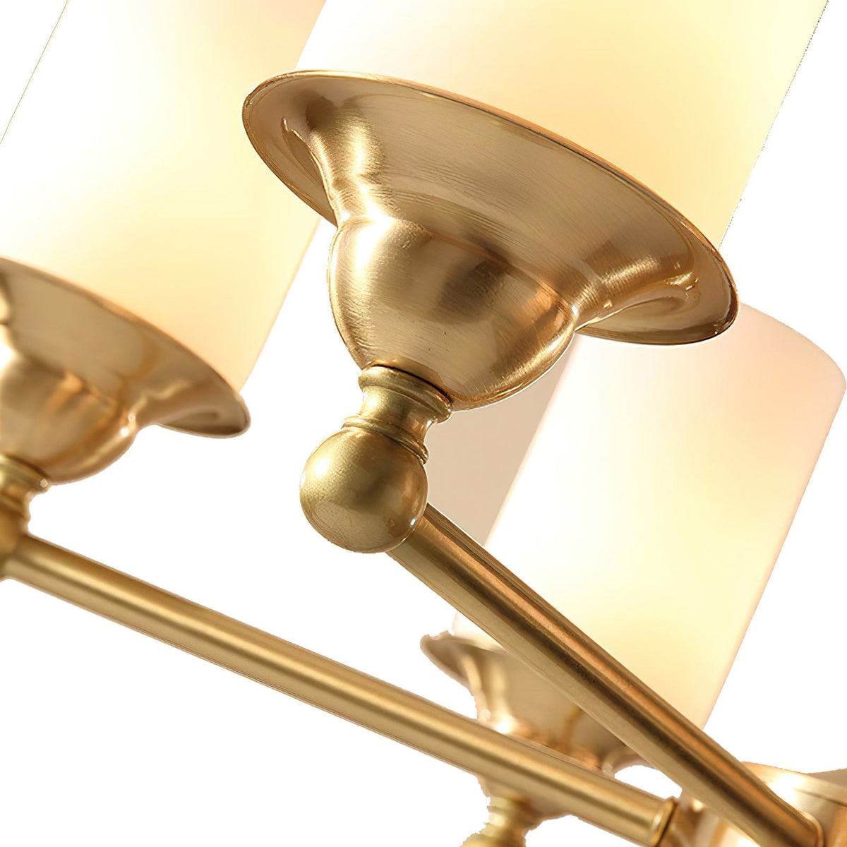 Idorara Postmodern Luxe Laiton Verre Lustre - Neutralighting