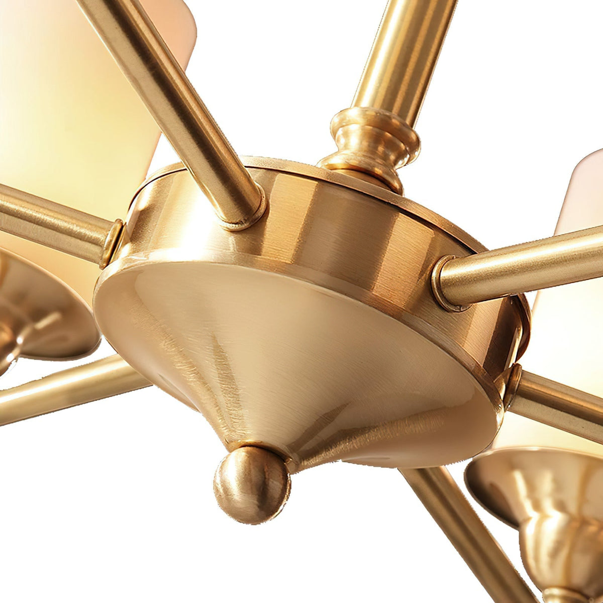 Idorara Postmodern Luxe Laiton Verre Lustre - Neutralighting