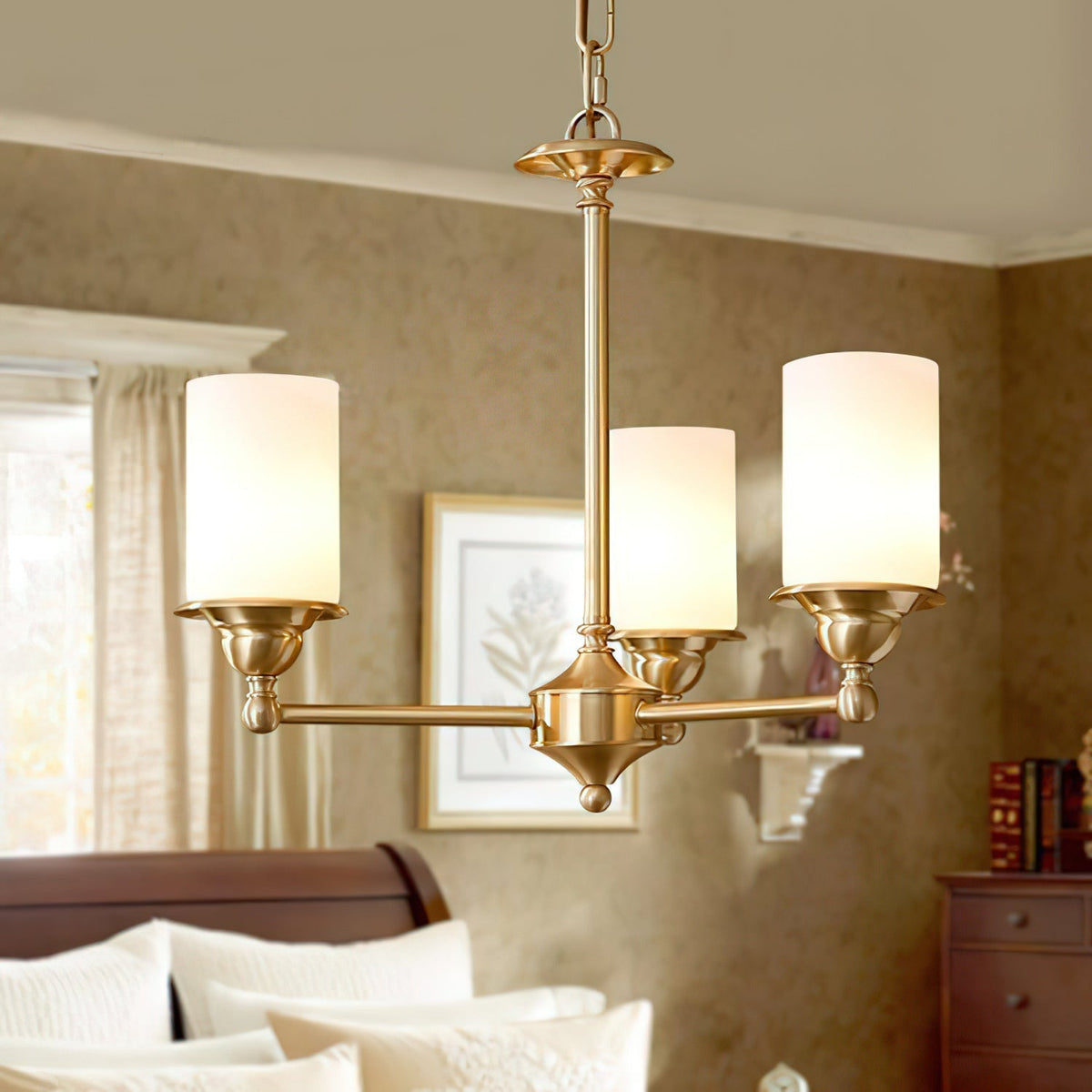 Idorara Postmodern Luxe Laiton Verre Lustre - Neutralighting