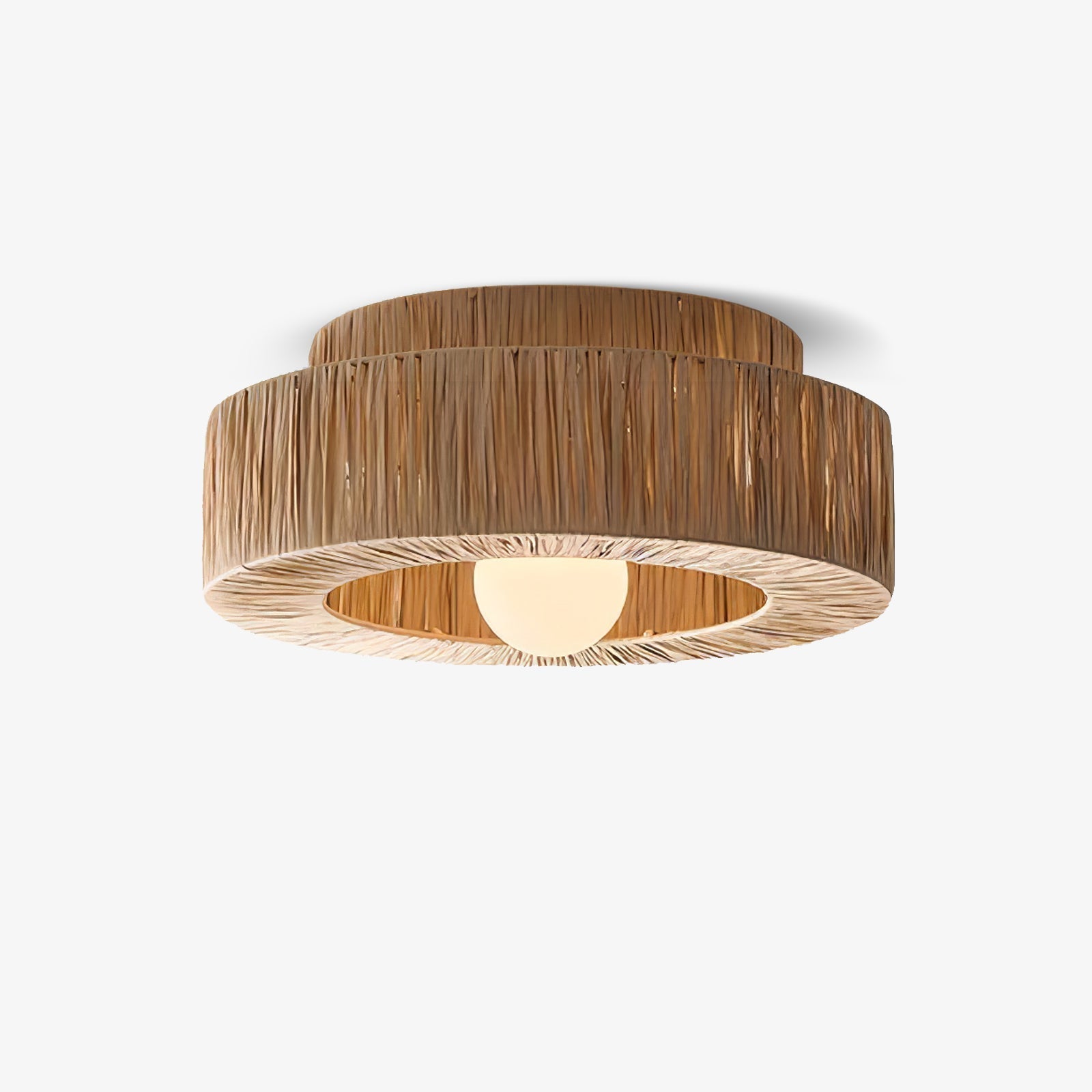 Ilthean Plafonnier artistique en paille naturelle - Neutralighting