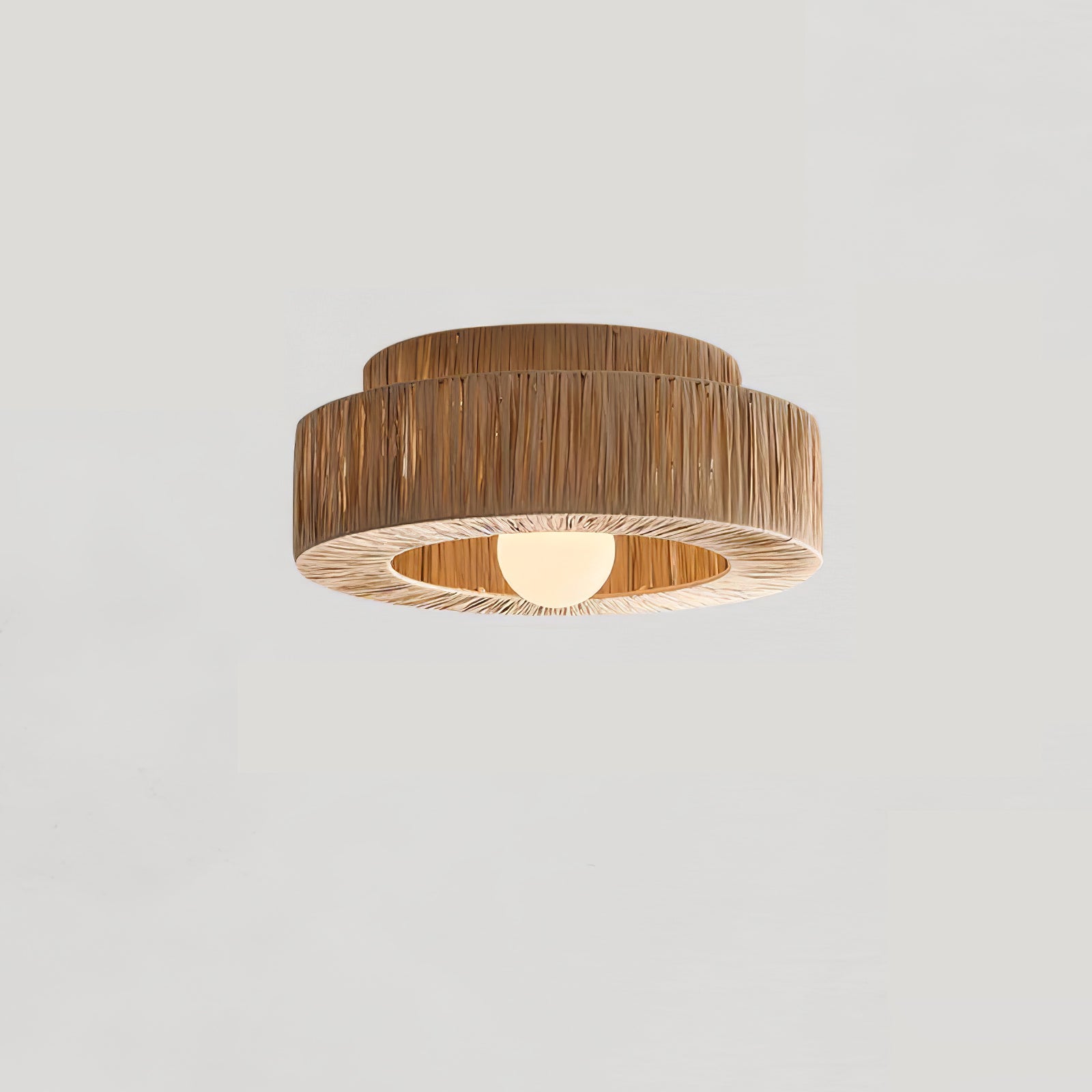 Ilthean Plafonnier artistique en paille naturelle - Neutralighting