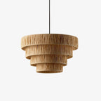 Thyra Lampe Pendante Paille Traditionnelle Rétro - Neutralighting