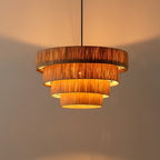 Thyra Lampe Pendante Paille Traditionnelle Rétro - Neutralighting