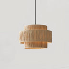 Thyra Lampe Pendante Paille Traditionnelle Rétro - Neutralighting