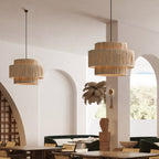 Thyra Lampe Pendante Paille Traditionnelle Rétro - Neutralighting