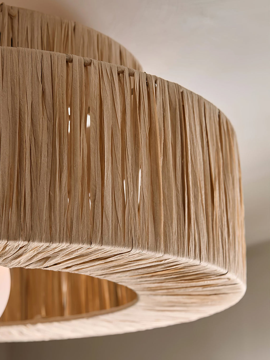 Thyra Lampe Pendante Paille Traditionnelle Rétro - Neutralighting