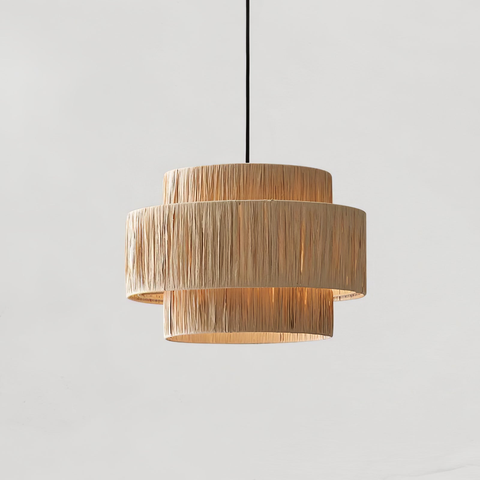 Thyra Lampe Pendante Paille Traditionnelle Rétro - Neutralighting