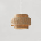 Thyra Lampe Pendante Paille Traditionnelle Rétro - Neutralighting
