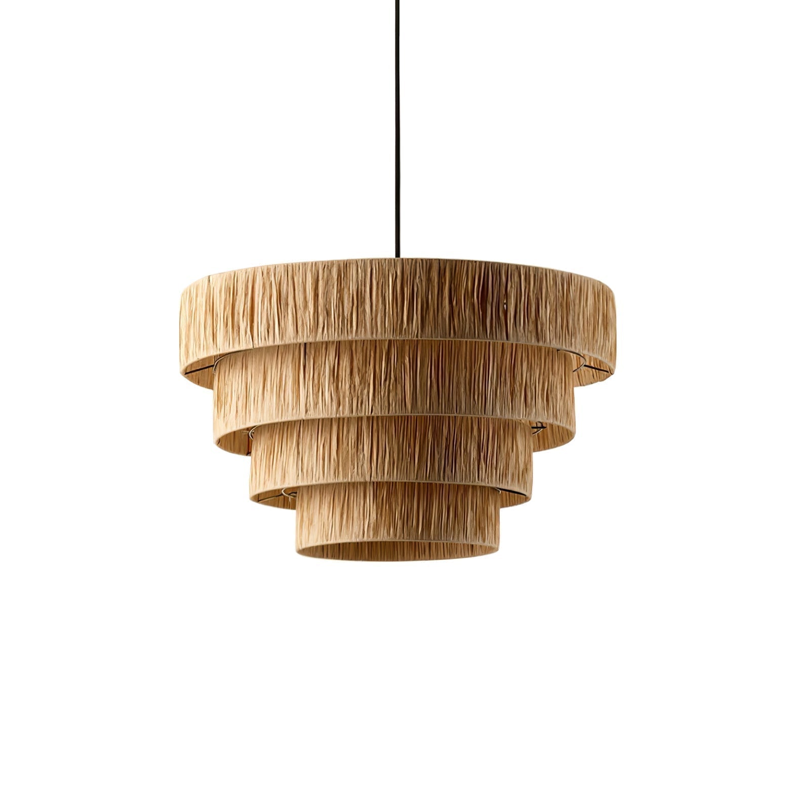 Thyra Lampe Pendante Paille Traditionnelle Rétro - Neutralighting