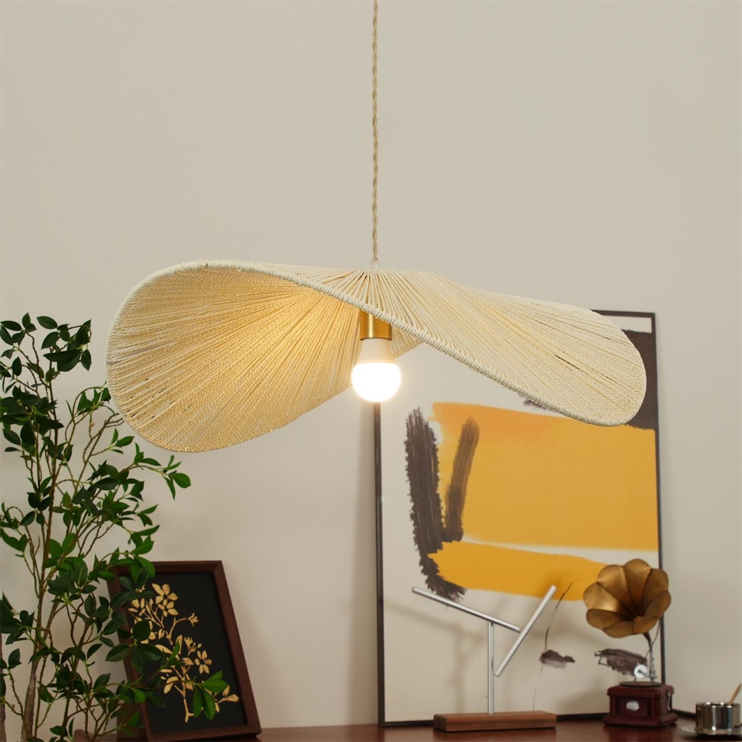 Solara Lampe Pendante Rattan Naturel Tissé à la Main - Neutralighting