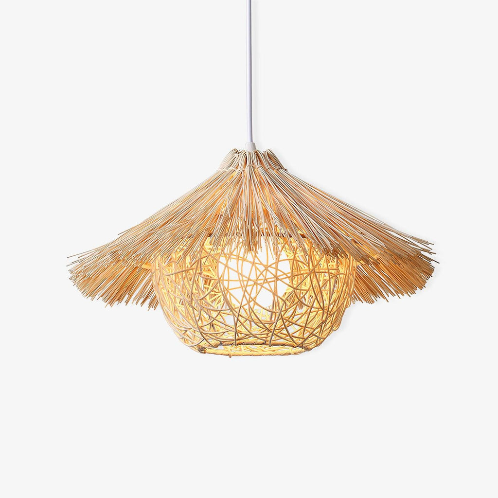 Catala Lampe Pendante en Rattan Chapeau de Paille - Neutralighting
