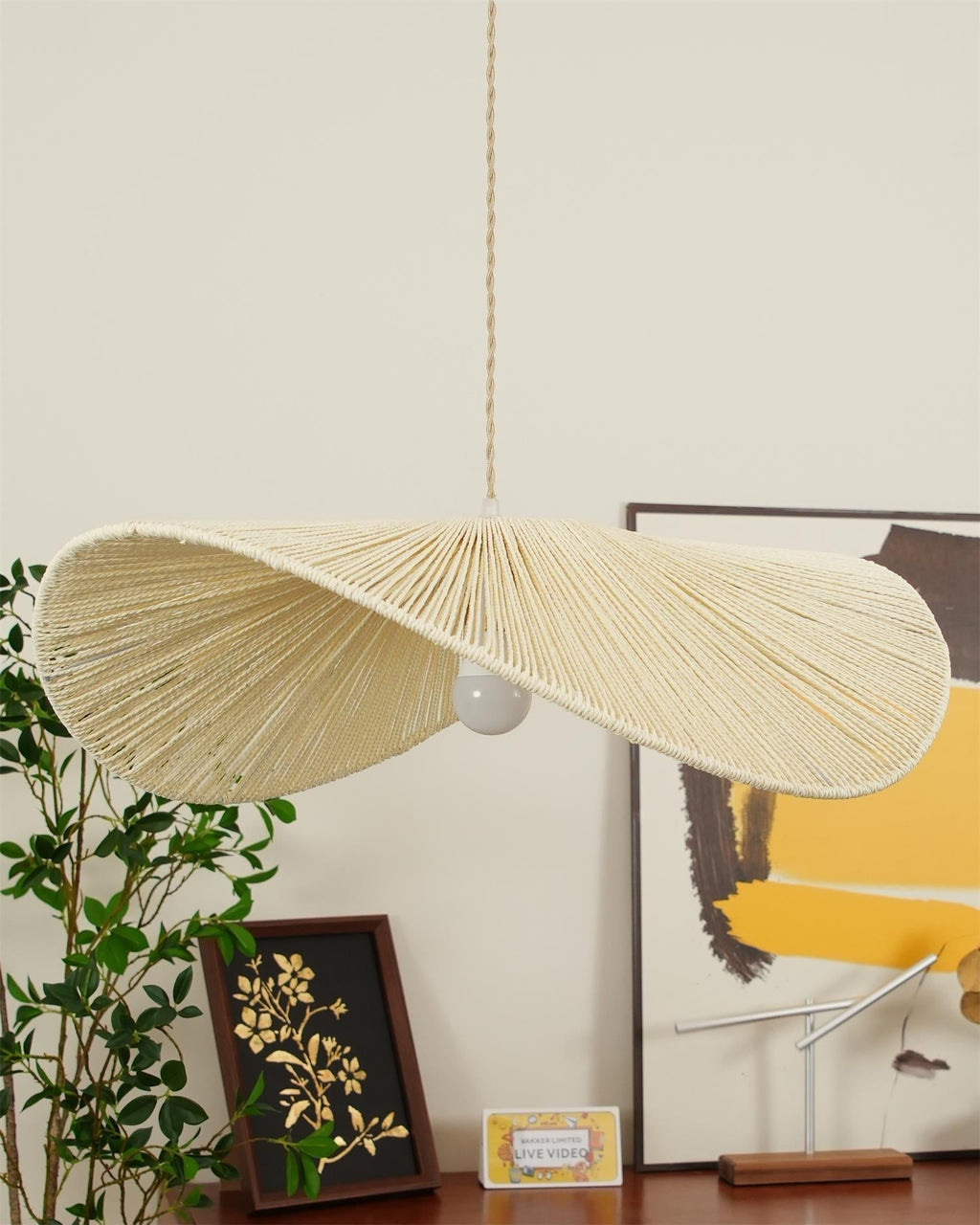 Solara Lampe Pendante Rattan Naturel Tissé à la Main - Neutralighting