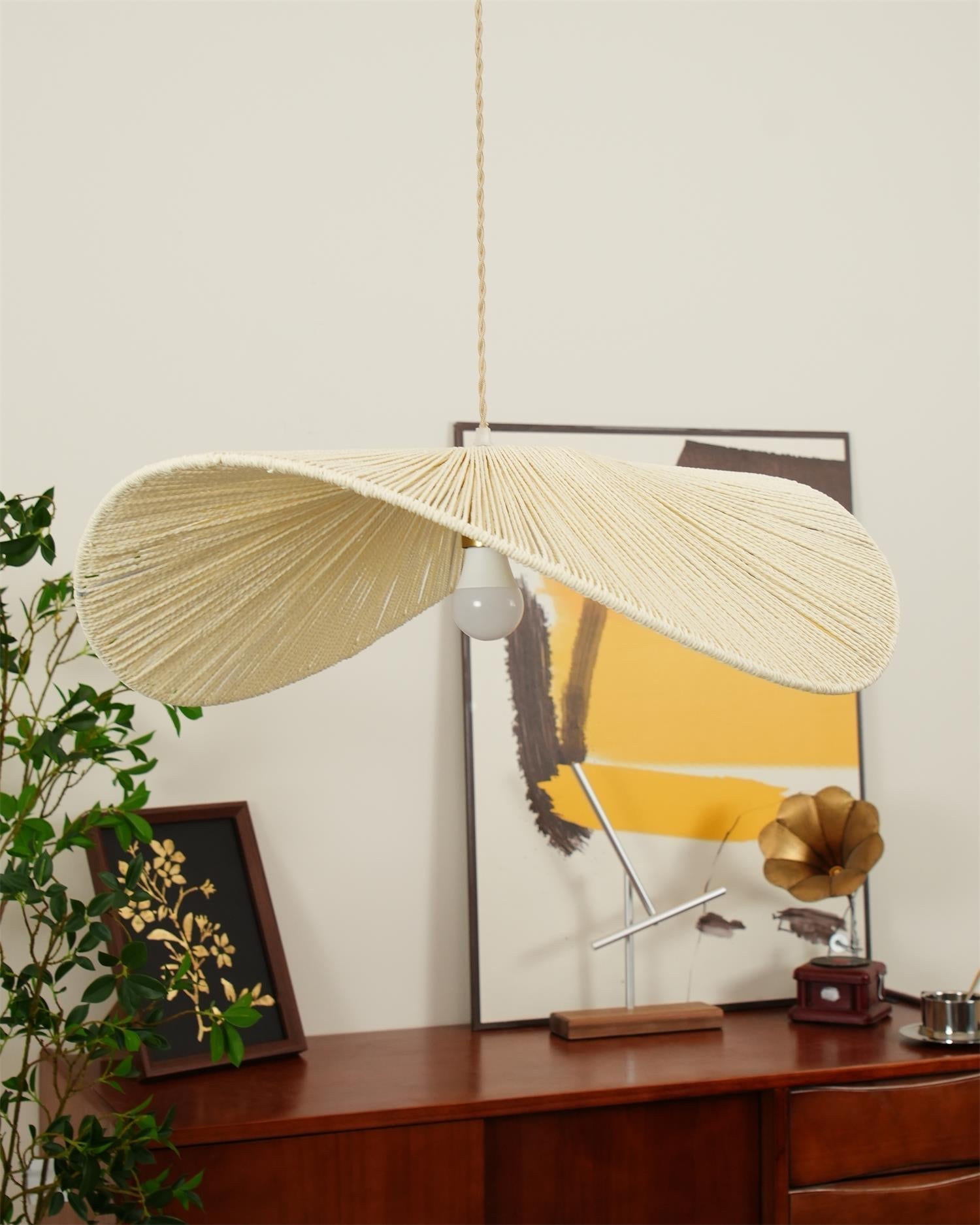 Solara Lampe Pendante Rattan Naturel Tissé à la Main - Neutralighting