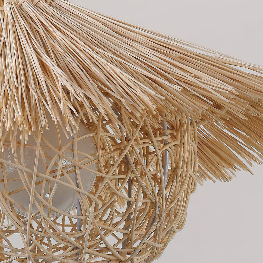 Catala Lampe Pendante en Rattan Chapeau de Paille - Neutralighting