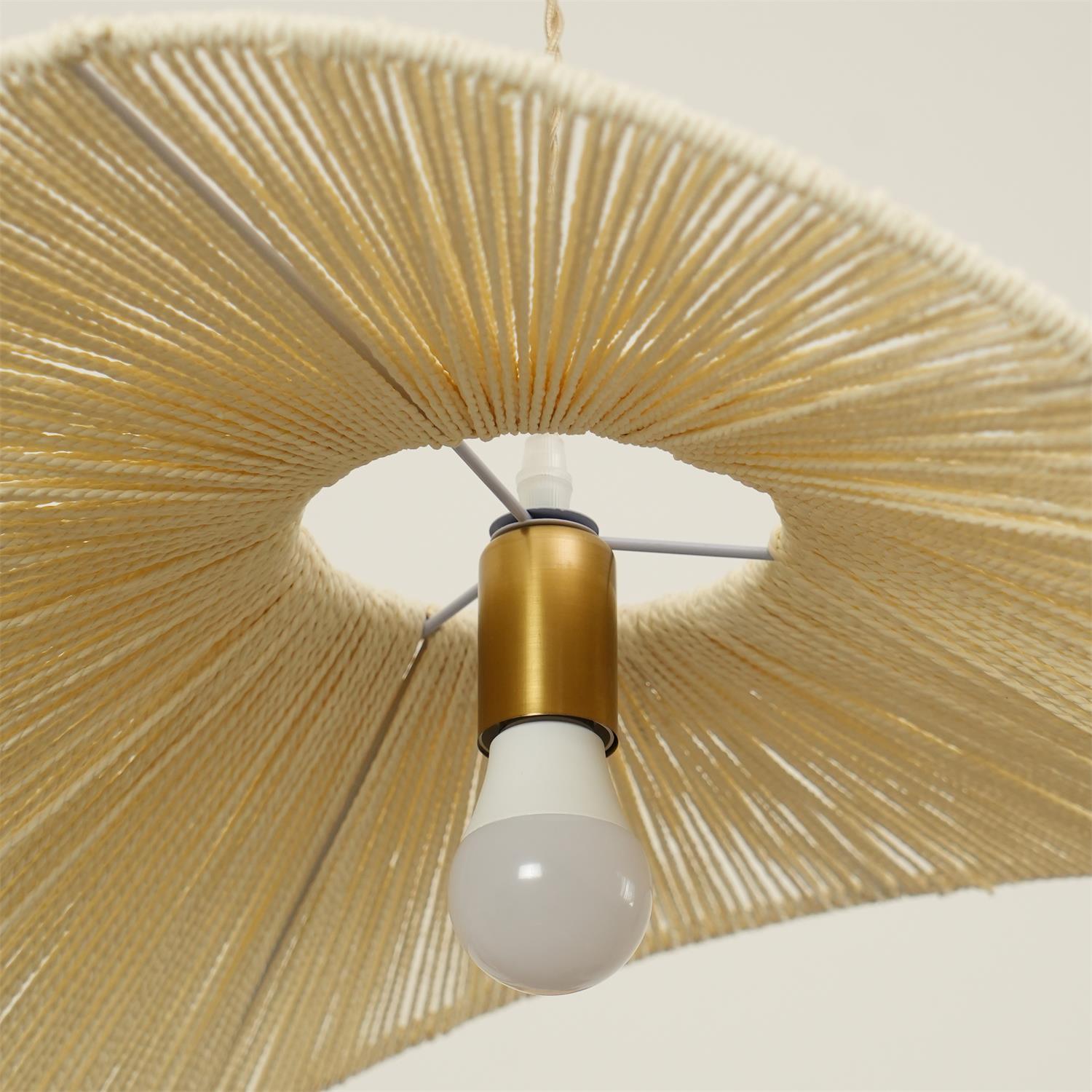 Solara Lampe Pendante Rattan Naturel Tissé à la Main - Neutralighting