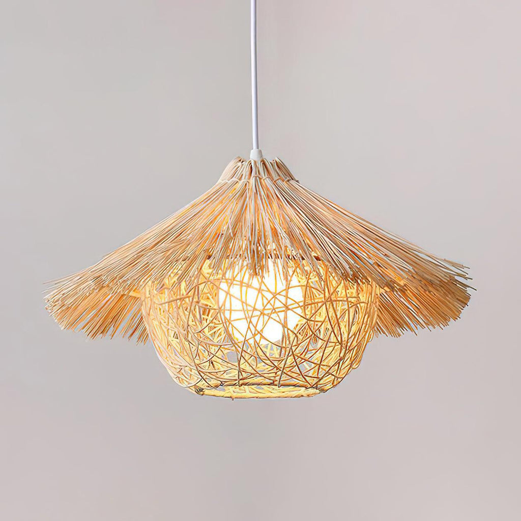 Catala Lampe Pendante en Rattan Chapeau de Paille - Neutralighting